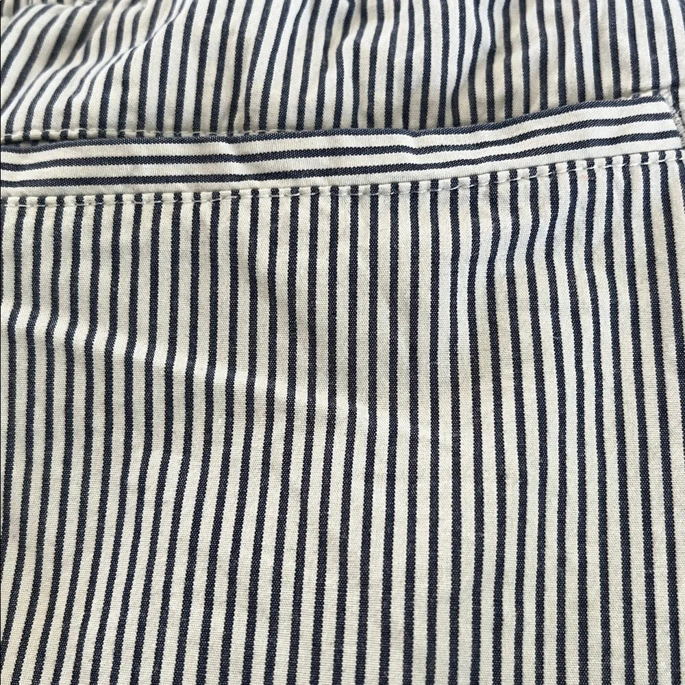 BANANA REPUBLIC DECK SHORTS 🩳 Men's White and Black Striped Board Shorts